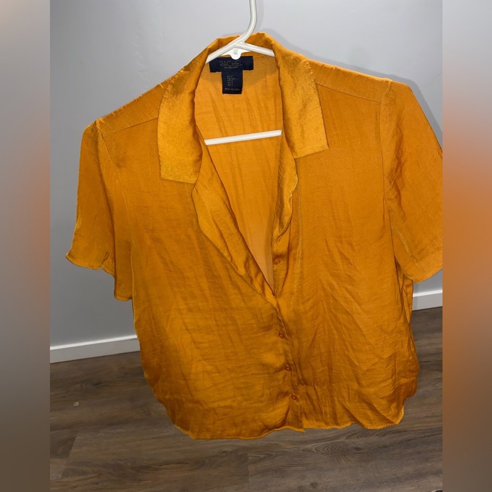 Women’s satin orange cover shirt